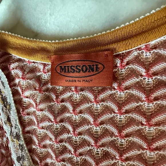 Missoni light weight cotton blend multi colored cardigan - Picture 4 of 11